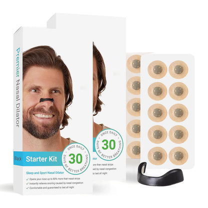 30Days/Box Nasal Breathing Dilators Kits Magnetic Nose Clip Strips Increase Sports Air Intake Improve Sleeping anti Snoring