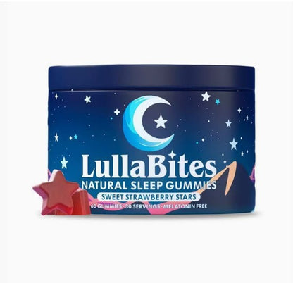 Lullabites Gummies Strawberry Stars Flavor - 30 Servings Sugar-Free Vegan Halal